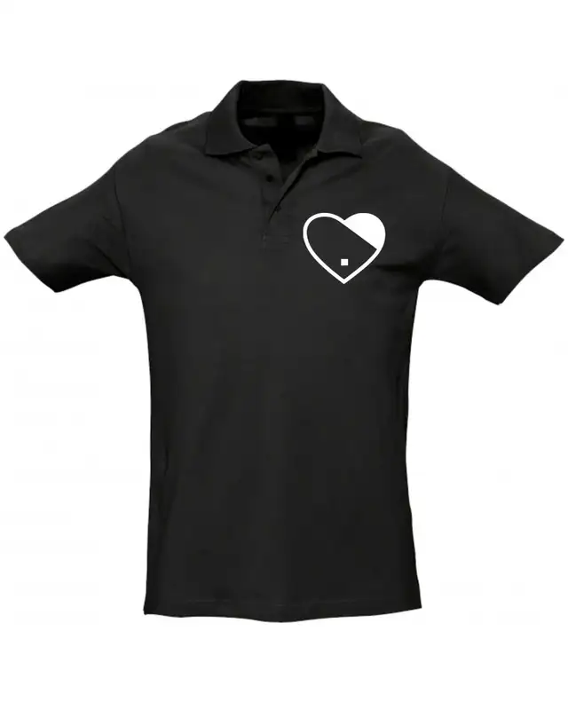 Besticktes Herren Poloshirt (Herz)