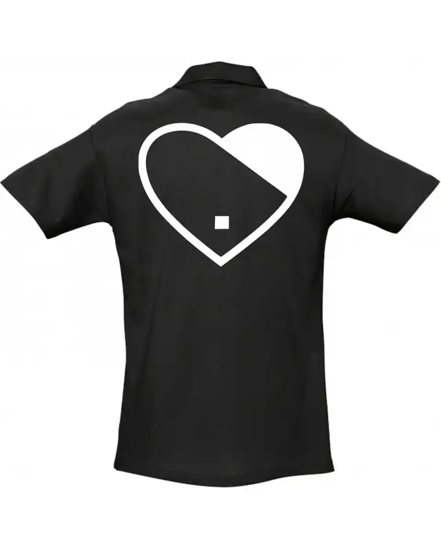 Besticktes Herren Poloshirt (Herz) Bild 2