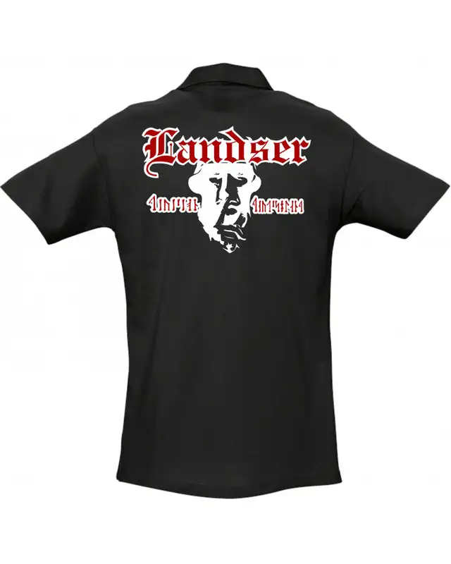 Besticktes Herren Poloshirt (Landser, Soldat) Bild 2