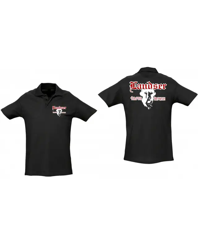 Besticktes Herren Poloshirt (Landser, Soldat) Bild 3