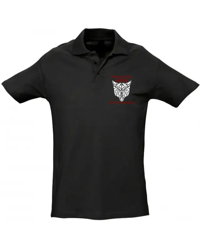 Besticktes Herren Poloshirt (Lieber ein Wolf Odins als ein Lamm Gottes)