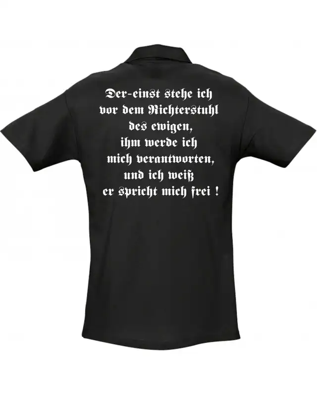 Besticktes Herren Poloshirt (Rudolf Hess) Bild 2