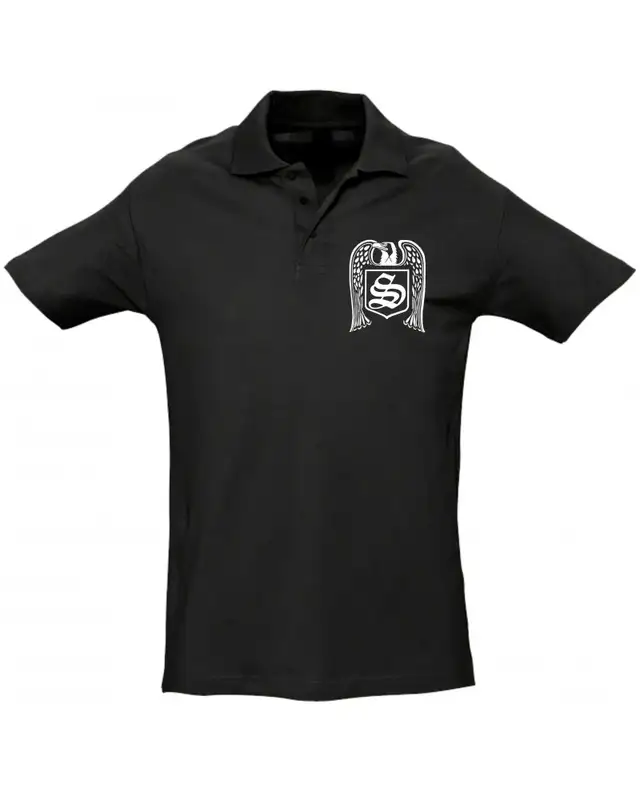 Besticktes Herren Poloshirt (Skrewdriver, Adler)
