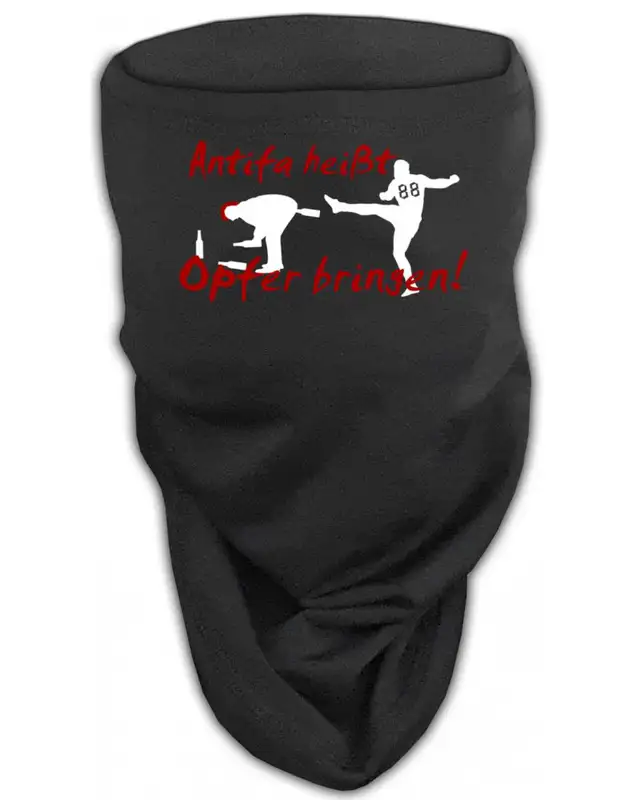 Besticktes Softshell Gesichtstuch (Antifa heißt Opfer bringen)
