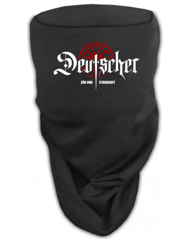 Besticktes Softshell Gesichtstuch (Deutscher, zäh und standhaft)