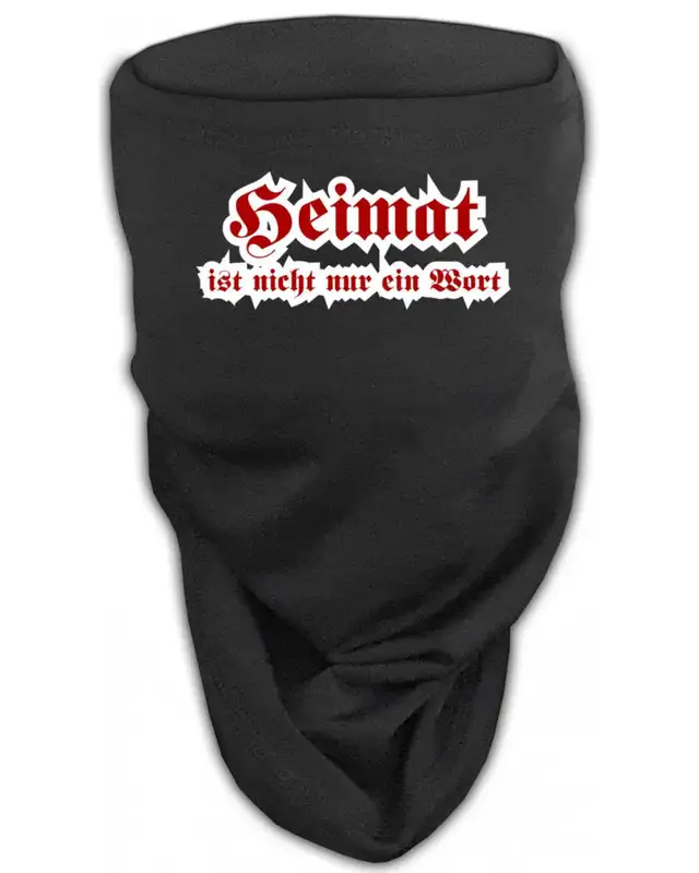 Besticktes Softshell Gesichtstuch (Heimat ist nicht nur ein Wort)