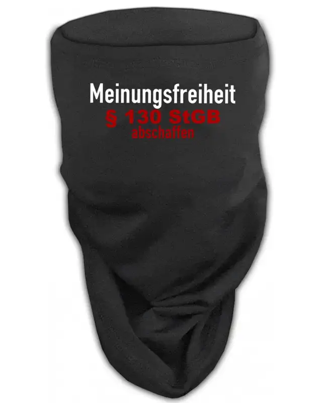 Besticktes Softshell Gesichtstuch (Meinungsfreiheit)