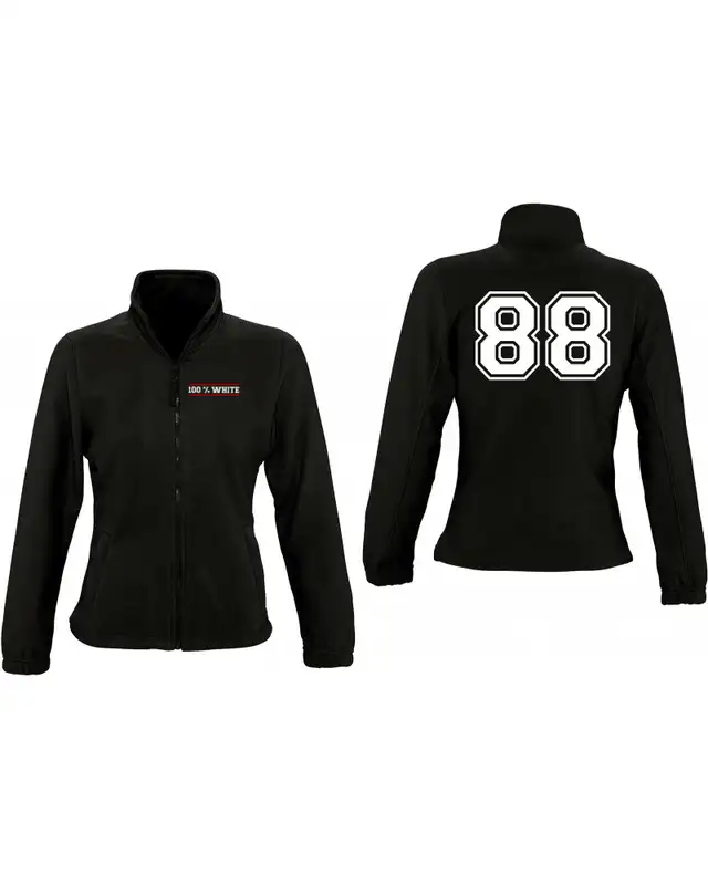 Damen Fleecejacke (100% White) Bild 3