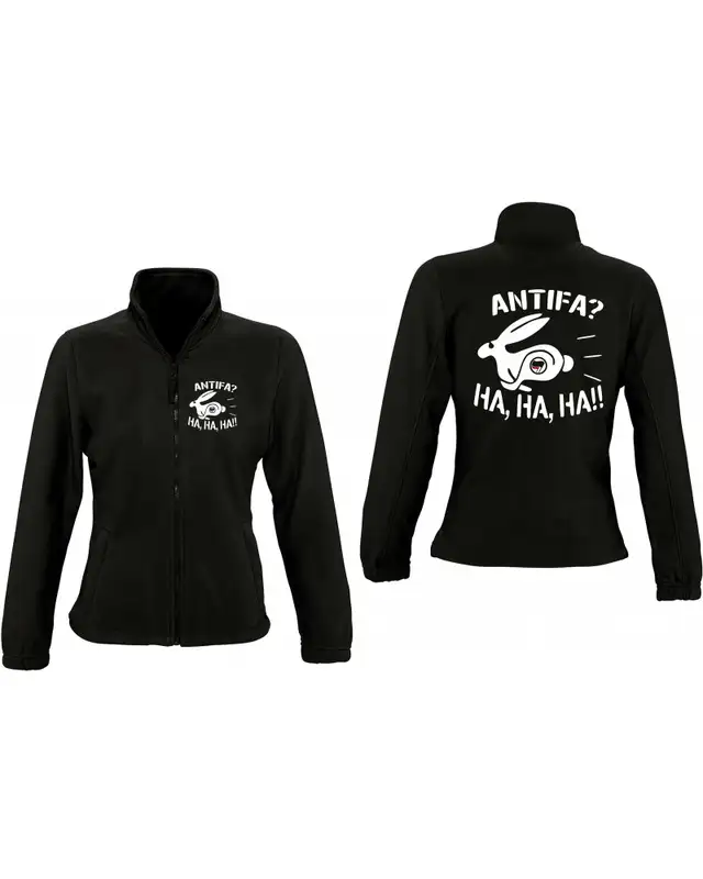 Damen Fleecejacke (Antifa, ha ha ha) Bild 3