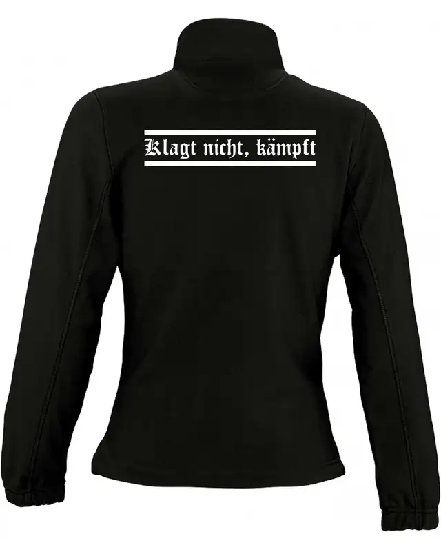 Damen Fleecejacke (Klagt nicht kämpft) Bild 2