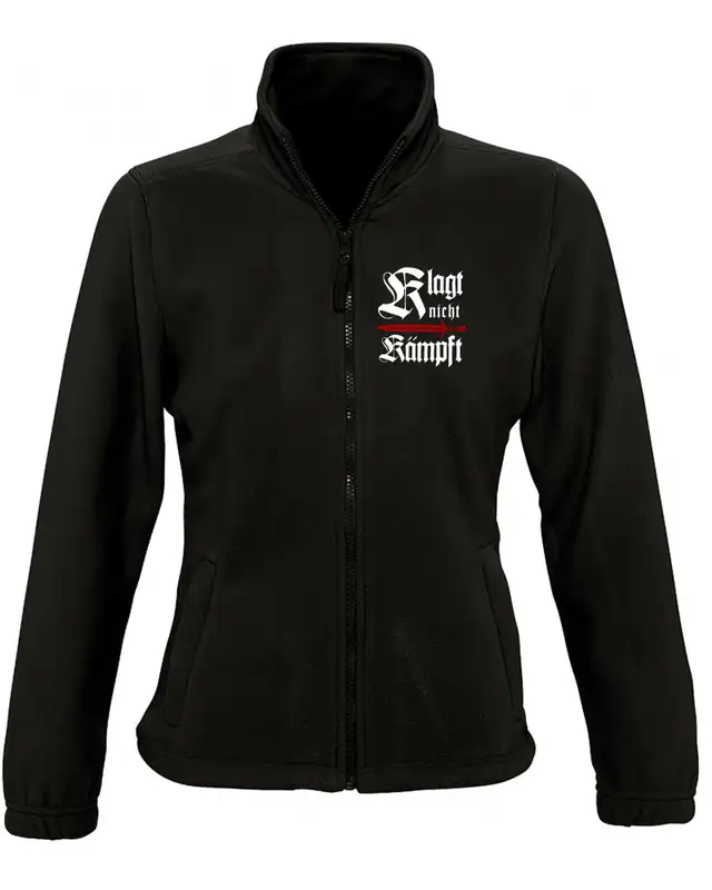 Damen Fleecejacke (Klagt nicht kämpft, Schwert)