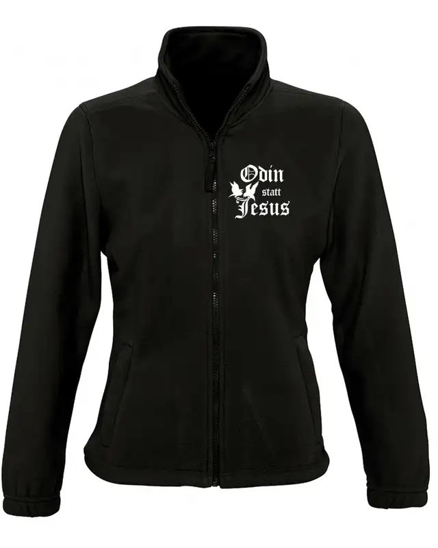 Damen Fleecejacke (Odin statt Jesus)