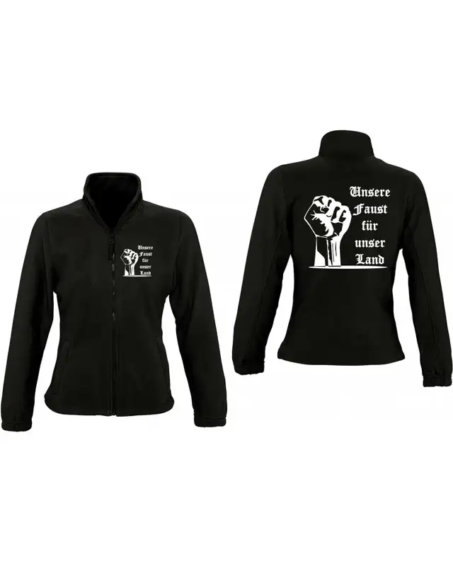 Damen Fleecejacke (Unsere Faust für unser Land) Bild 3