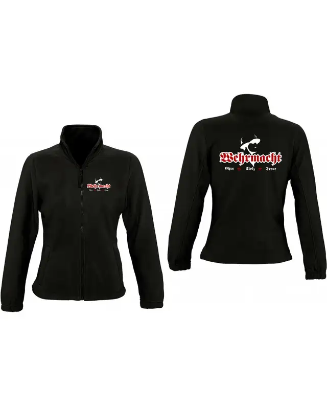 Damen Fleecejacke (Wehrmacht, ehre stolz treue) Bild 3