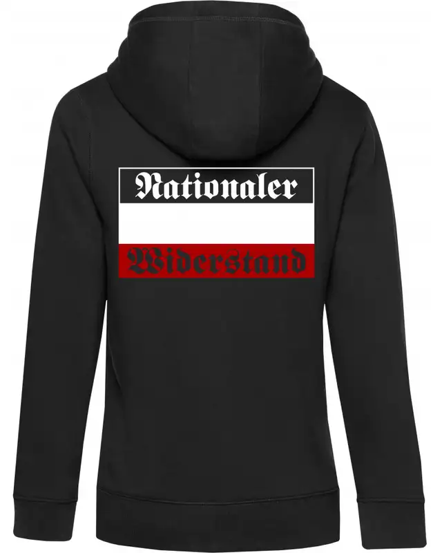 Damen Kapuzen-Jacke (Nationaler Widerstand)