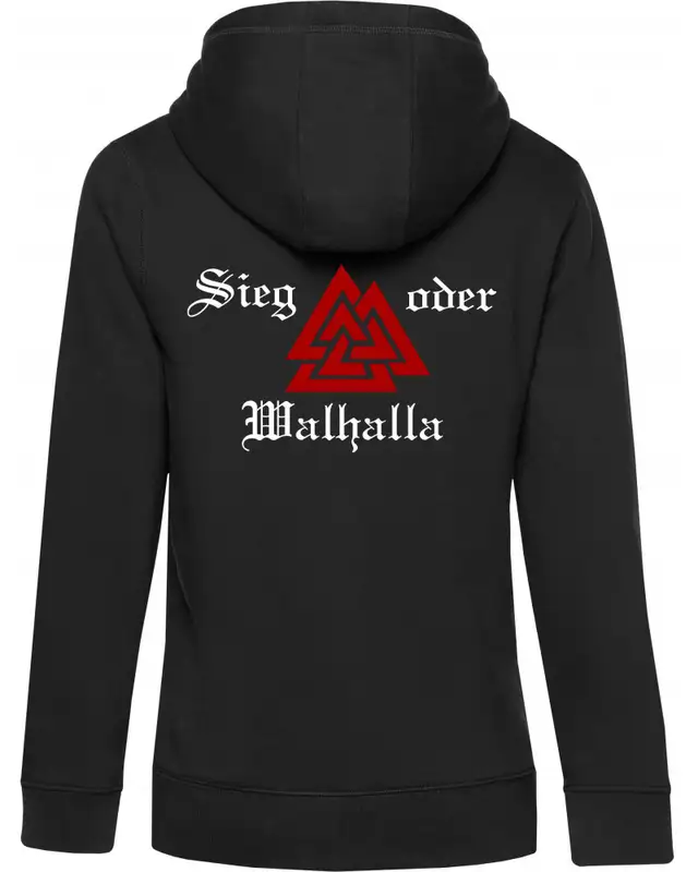 Damen Kapuzen-Jacke (Sieg oder Walhalla)