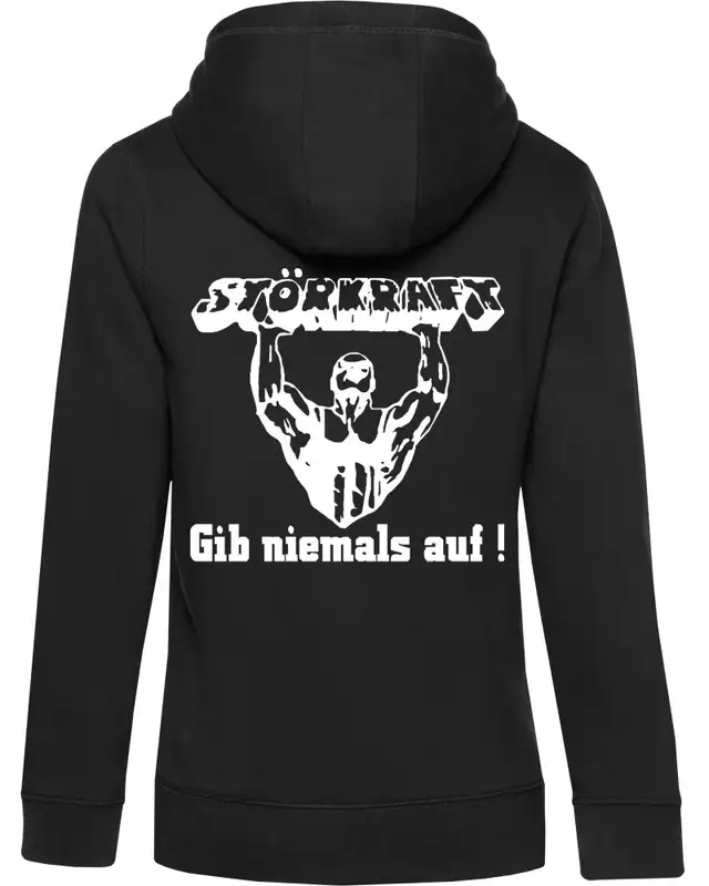 Damen Kapuzen-Jacke (Störkraft gib niemals auf)