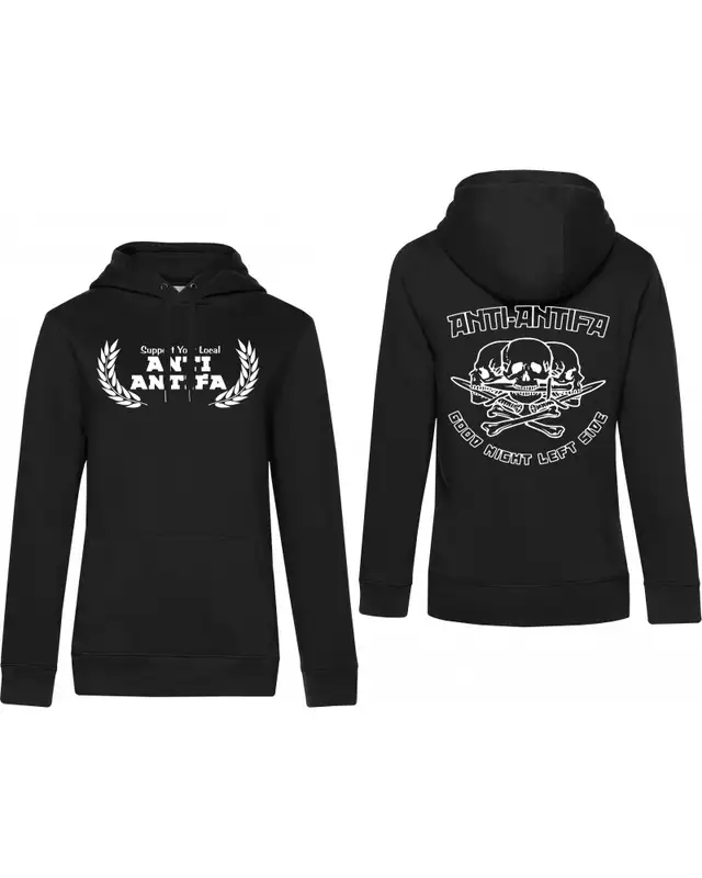 Damen Kapuzen-Pullover (Anti-Antifa) Bild 3