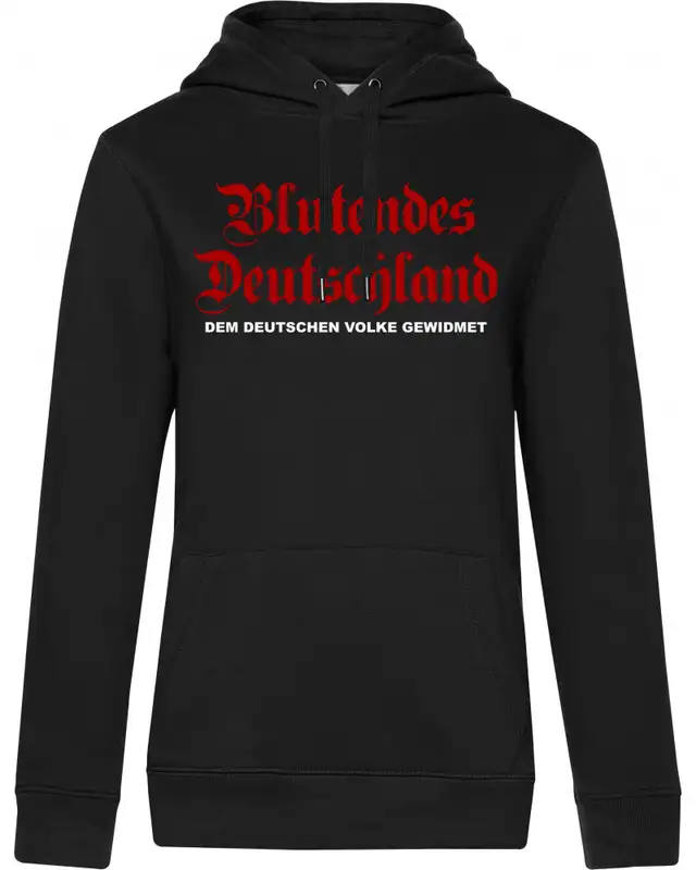Damen Kapuzen-Pullover (Blutendes Deutschland)