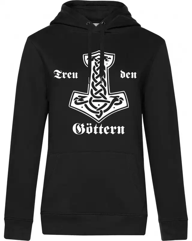 Damen Kapuzen-Pullover (Treu den Göttern)