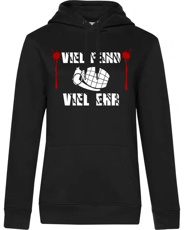 Damen Kapuzen-Pullover (Viel feind viel Ehr)