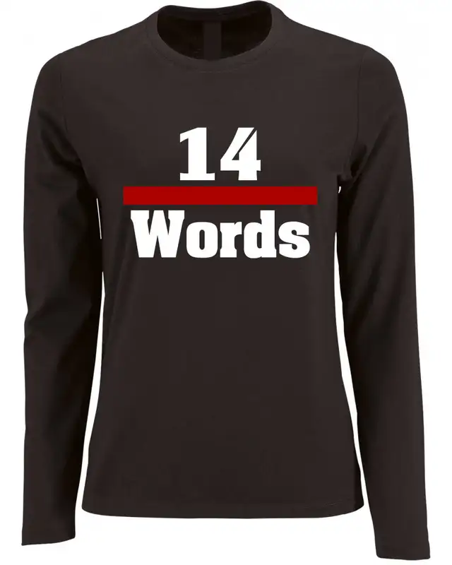 Damen Langarm Shirt (14 Words)