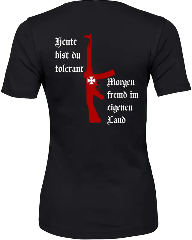Damen Premium T-Shirt (Heute tolerant morgen fremd im eigenen Land) Bild 2