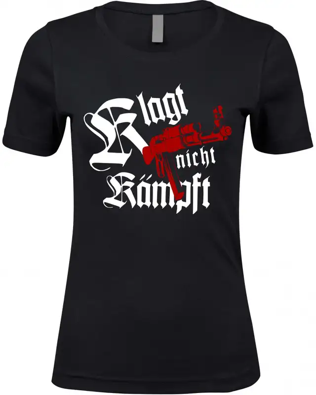 Damen Premium T-Shirt (Klagt nicht kämpft, Ak47)