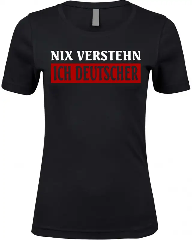 Damen Premium T-Shirt (Nix verstehen, ich deutscher)