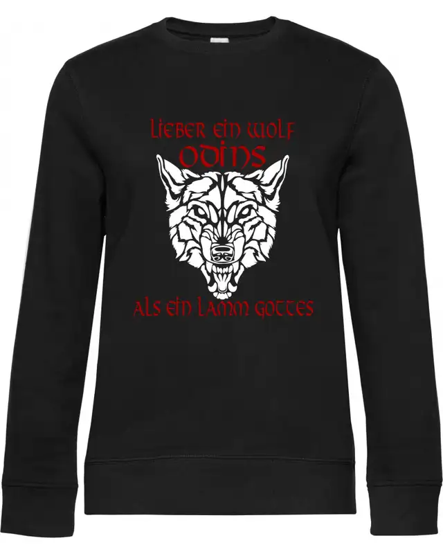 Damen Pullover (Lieber ein Wolf Odins als ein Lamm Gottes)
