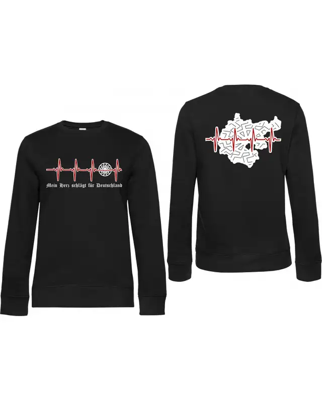 Damen Pullover (Mein Herz schlägt für Deutschland) Bild 3