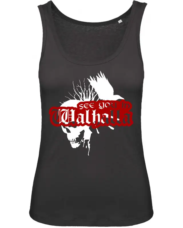 Damen Top (See you in Walhalla, Totenkopf)