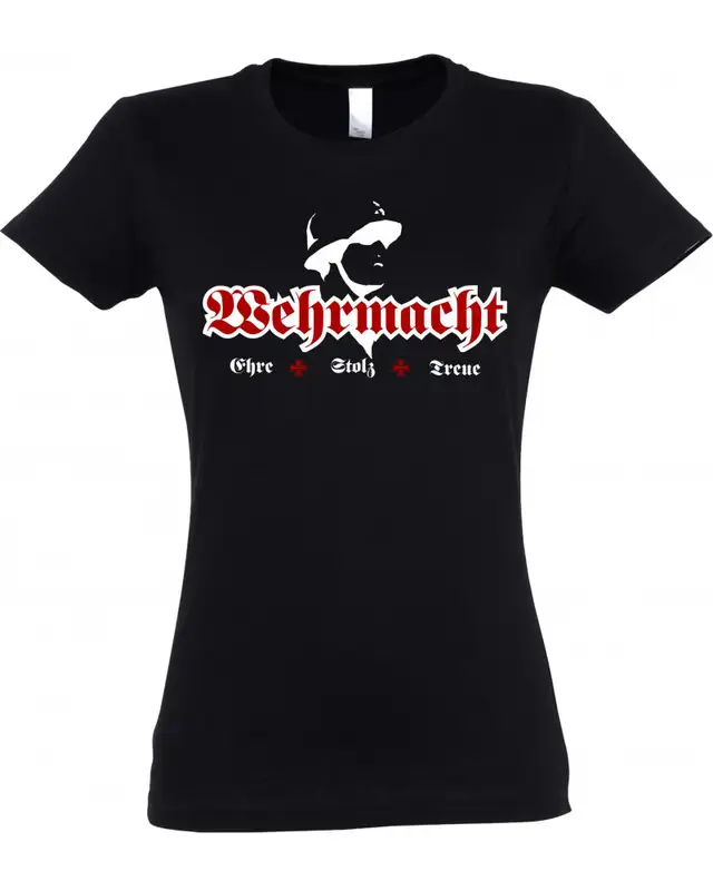 Damen T-Shirt (Wehrmacht, ehre stolz treue)