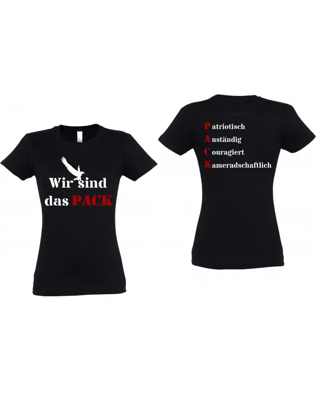 Damen T-Shirt (Wir sind das Pack) Bild 3