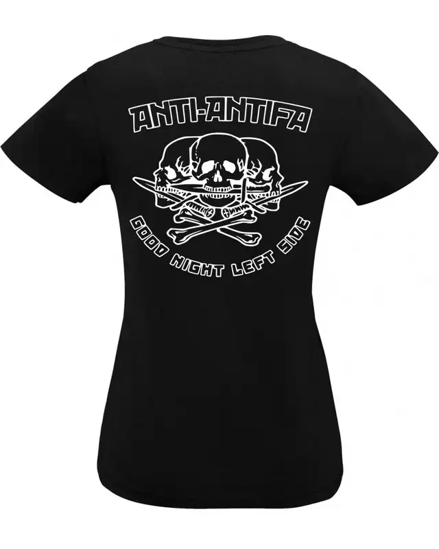 Damen V-Ausschnitt T-Shirt (Anti-Antifa) Bild 2