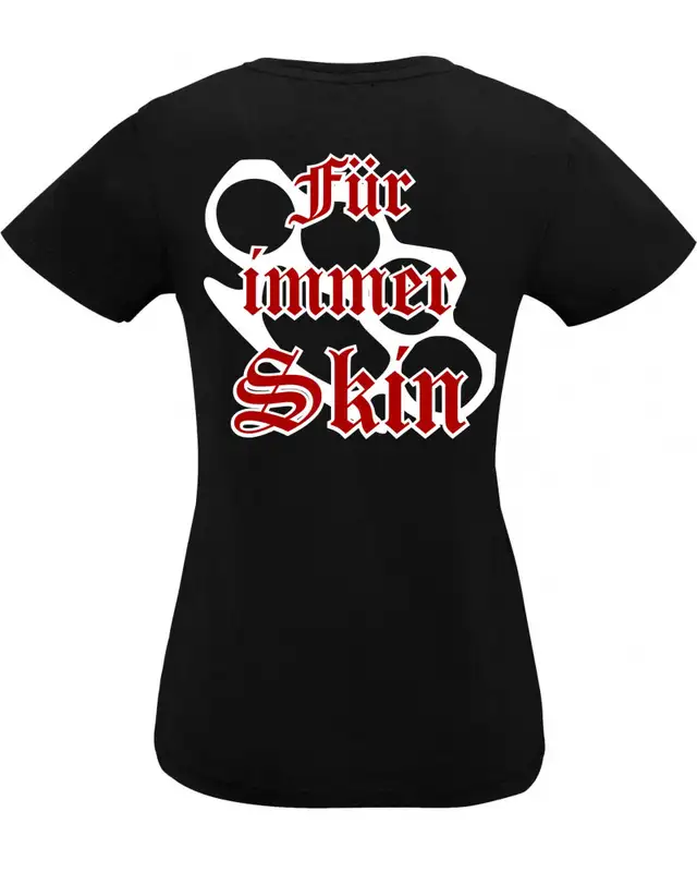 Damen V-Ausschnitt T-Shirt (Für immer Skin) Bild 2