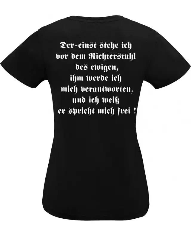 Damen V-Ausschnitt T-Shirt (Rudolf Hess) Bild 2