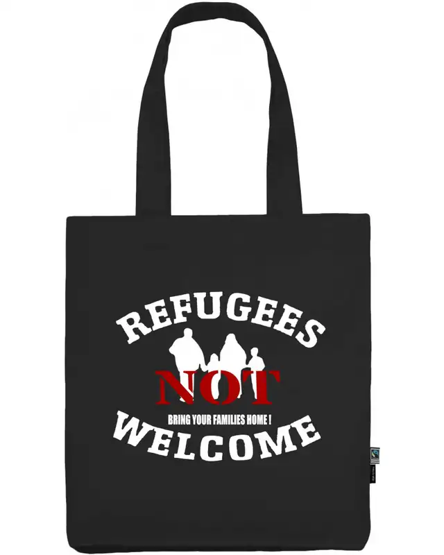 Einkaufstasche "Gerda" (Refugees not welcome)