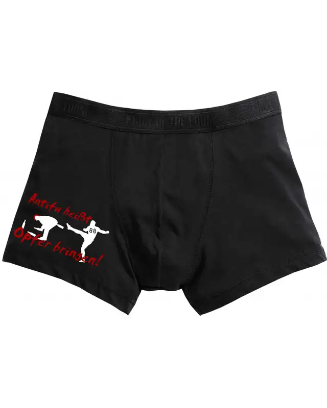 Herren Boxershort (Antifa heißt Opfer bringen)