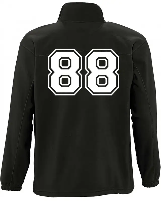 Herren Fleecejacke (100% White) Bild 2