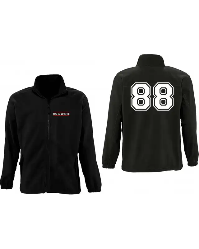 Herren Fleecejacke (100% White) Bild 3