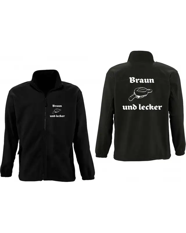 Herren Fleecejacke (Braun und lecker) Bild 3