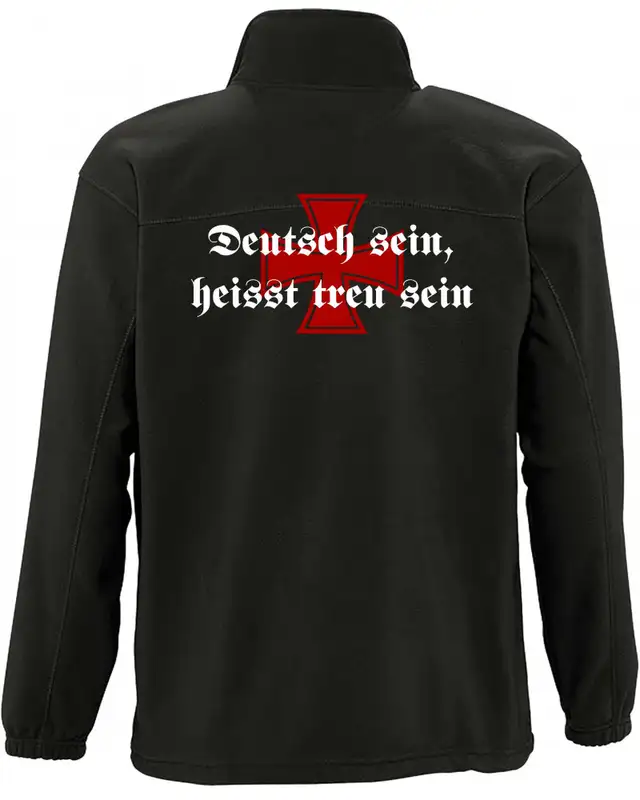 Herren Fleecejacke (Deutsch sein, heißt treu sein) Bild 2