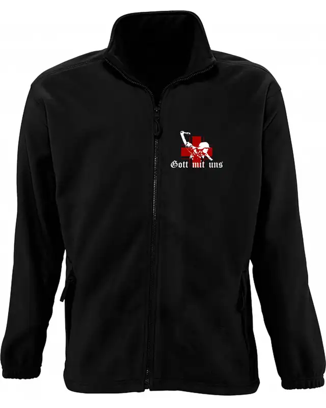 Herren Fleecejacke (Gott mit uns, Soldat)