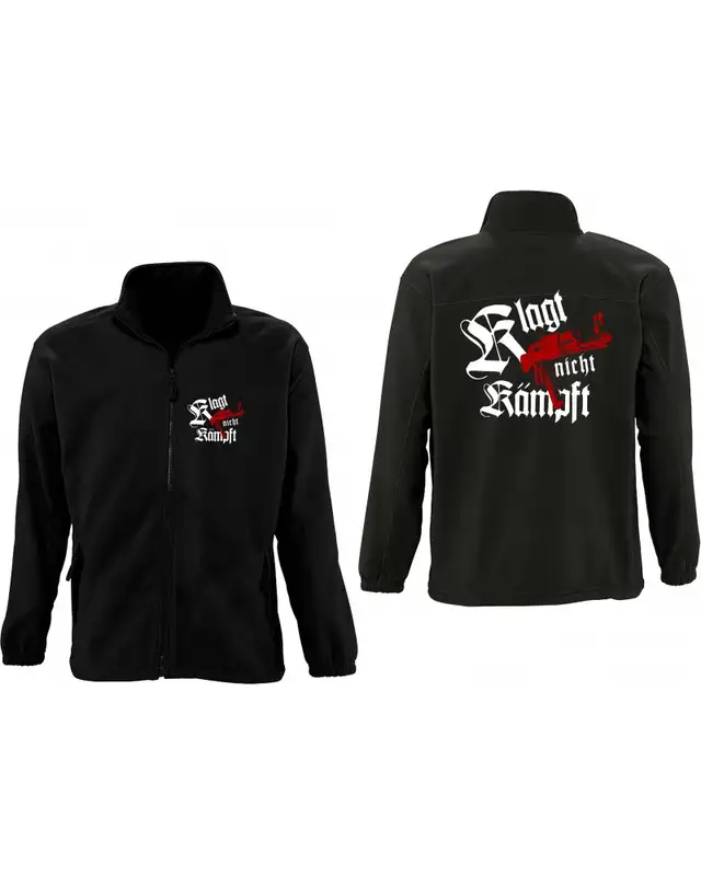 Herren Fleecejacke (Klagt nicht kämpft, Ak47) Bild 3