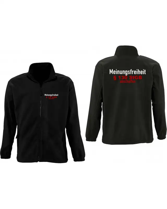 Herren Fleecejacke (Meinungsfreiheit) Bild 3