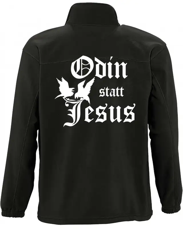 Herren Fleecejacke (Odin statt Jesus) Bild 2