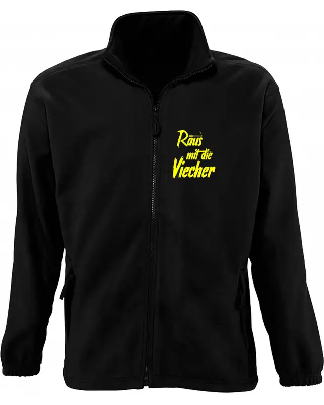 Herren Fleecejacke (Raus mit die Viecher)