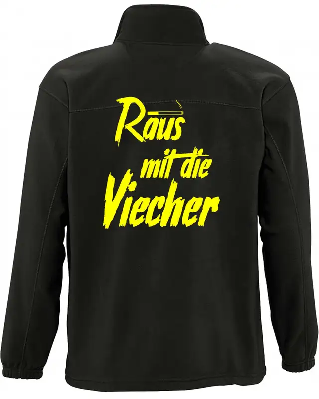 Herren Fleecejacke (Raus mit die Viecher) Bild 2