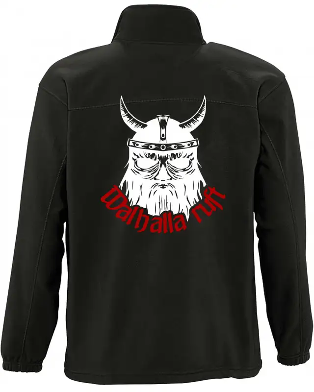 Herren Fleecejacke (Walhalla ruft) Bild 2